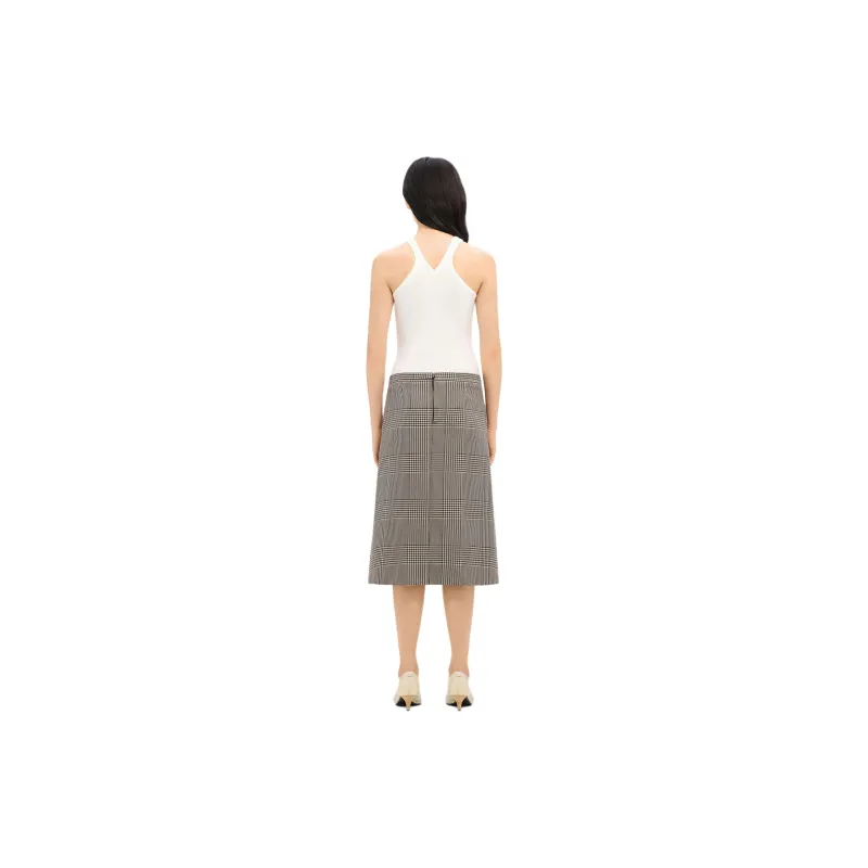 Courrèges Criss Cross 90s Rib Tank Top 'Heritage White'-2