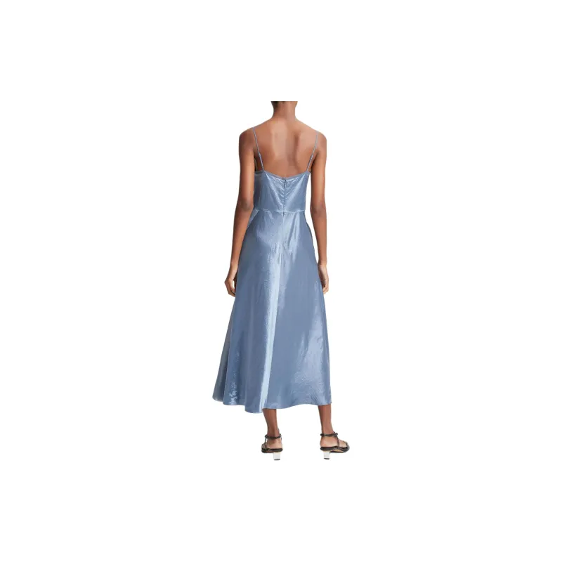 VINCE Sheer Panelled Slip Dress-2