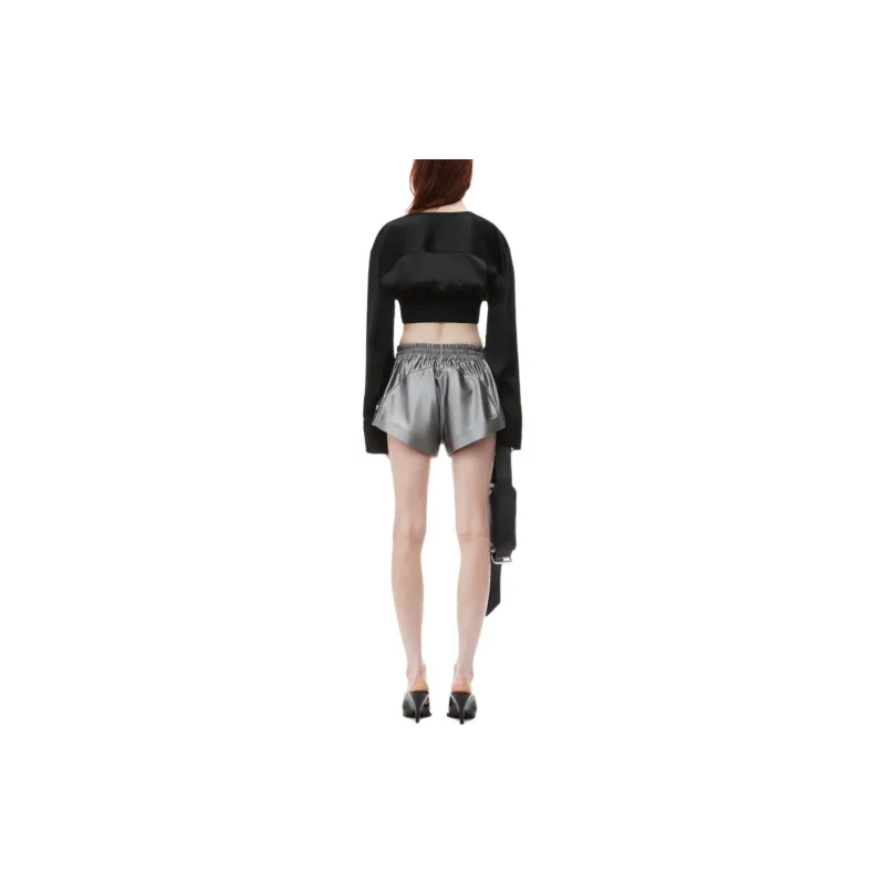 Alexander Wang V Front Elastic Longsleeve Black-2