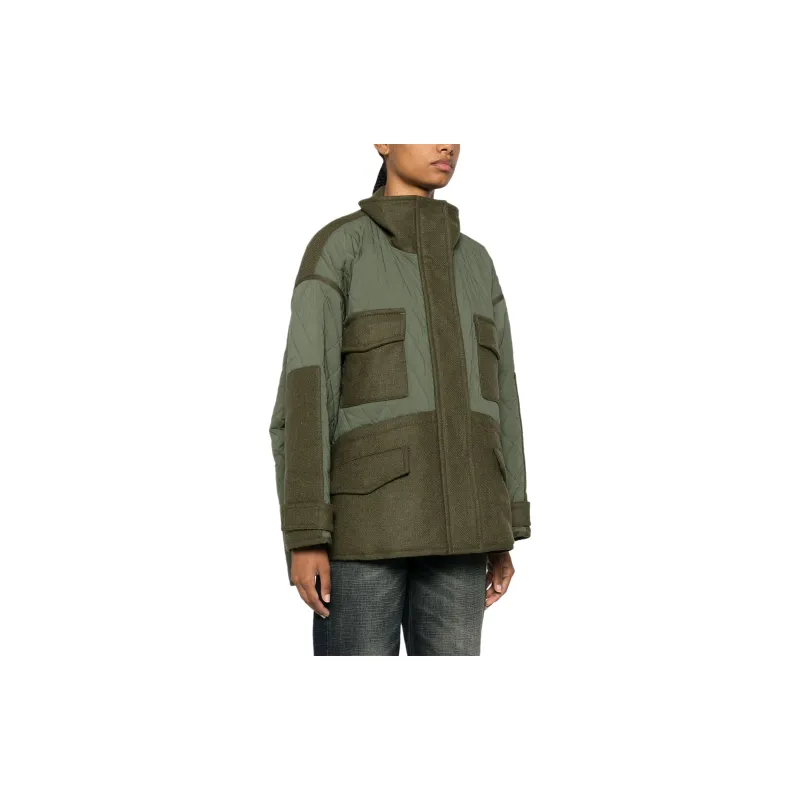 PINKO Voltaire Panelled Quilted Jacket-3