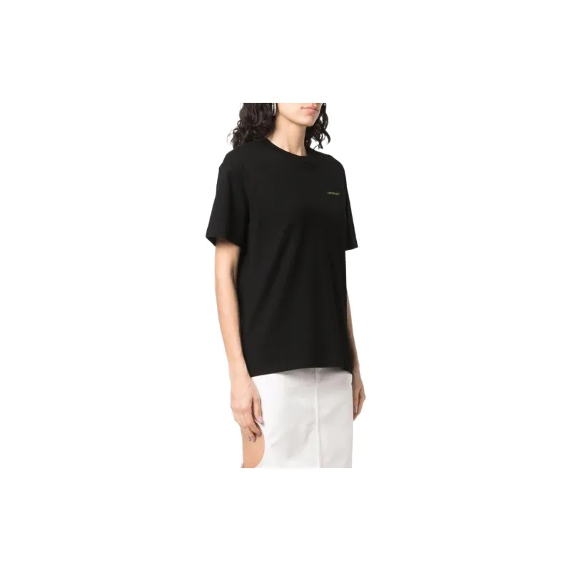 OFF WHITE Women'ss Gradient Arrows Print T Shirt Black/Blue/Green-2
