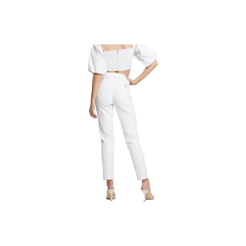 GUESS Mom Jeans Jeans Women's White-1