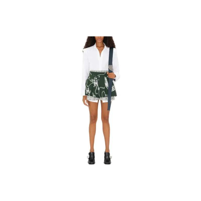Burberry Shoulder Button Silk Shirt Grain-3