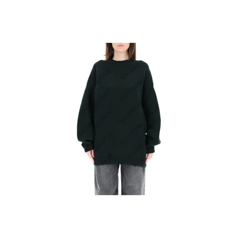 Balenciaga Sweater Women's Green-2
