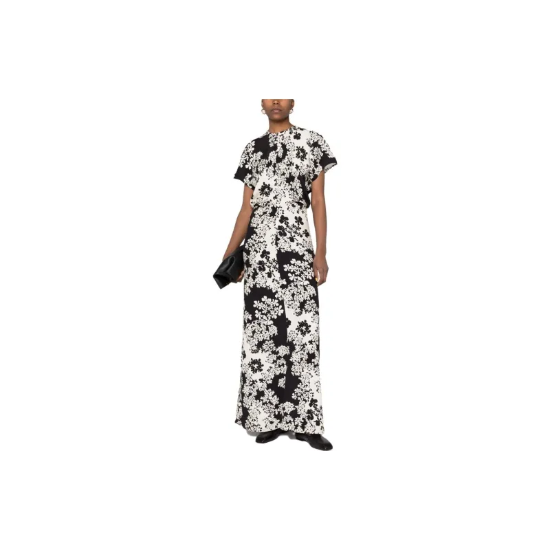 TOTEME Short-Sleeved Dresses Women's White-1