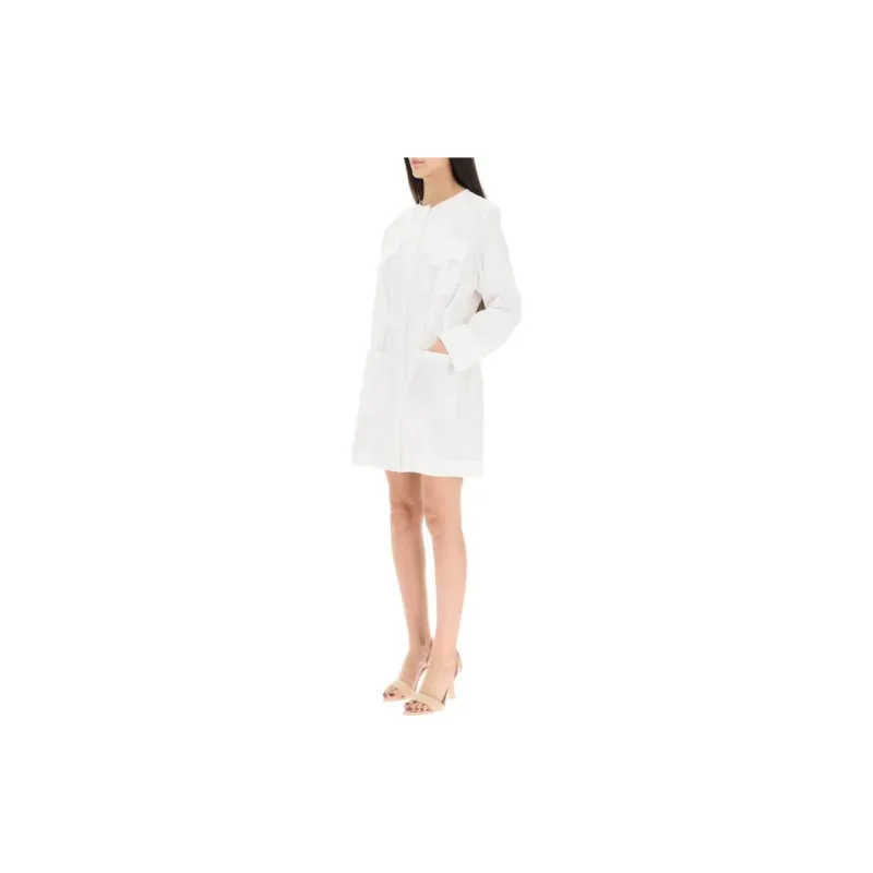 FENDI Long-Sleeved Dresses Women's White-2