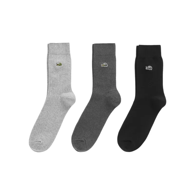 LACOSTE Mid-Calf Socks Men's 3 Pack-0