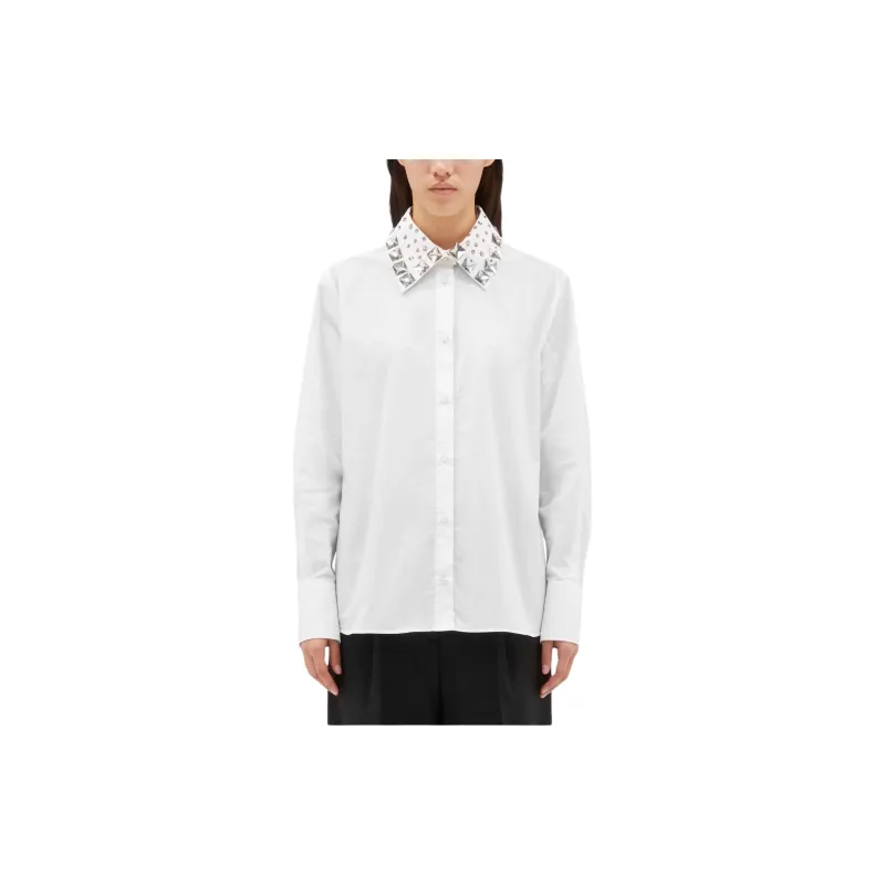 MSGM Long Sleeved Embellished Shirt-2