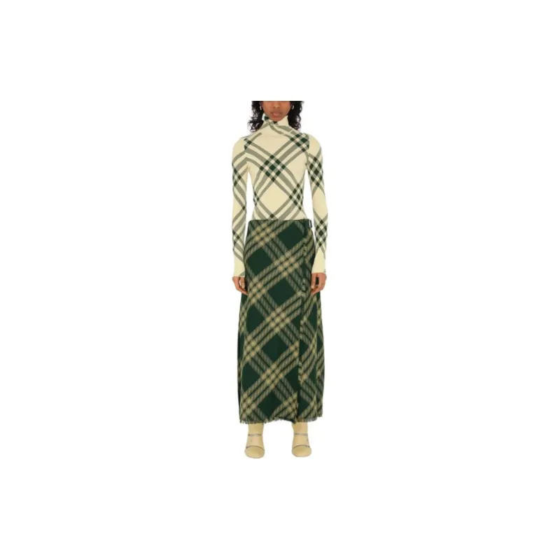 Burberry Check pattern High neck Jumper-2