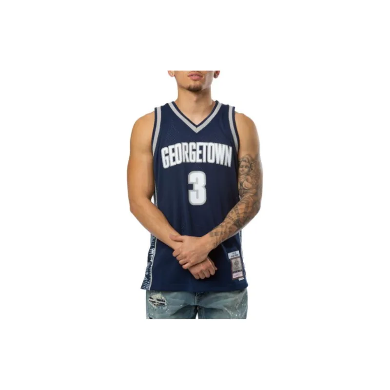 Mitchell & Ness Basketball Jersey Men's Dark Blue-2