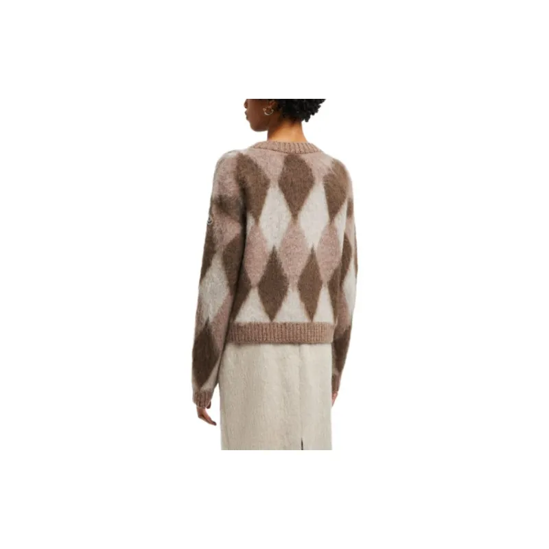 Moncler Sweater Women's Beige/Brown-2