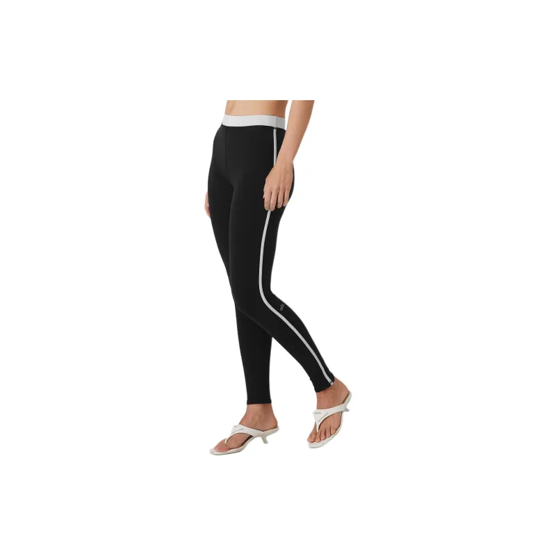 Alo Yoga Leggings Women's Black/White/Black/White-2