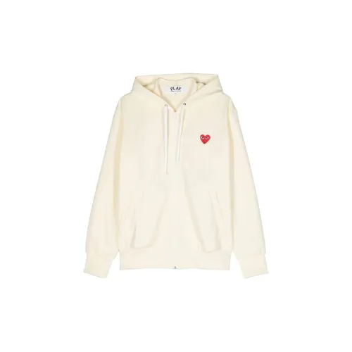 CDG Play Sweatshirts Unisex Custard