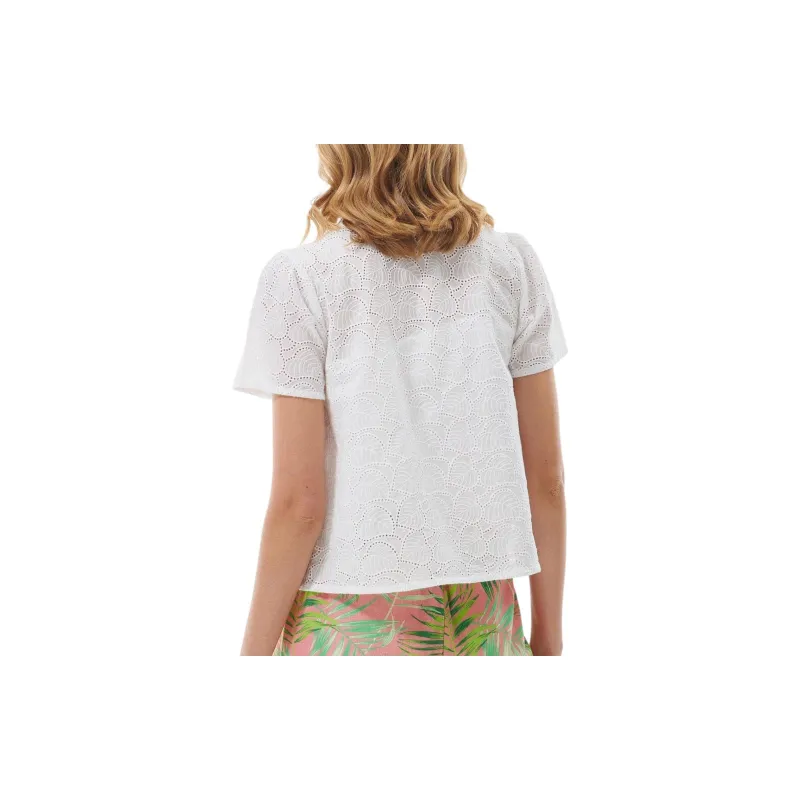 BARBOUR Barbour Palmetto Top Shirt Women's White-3