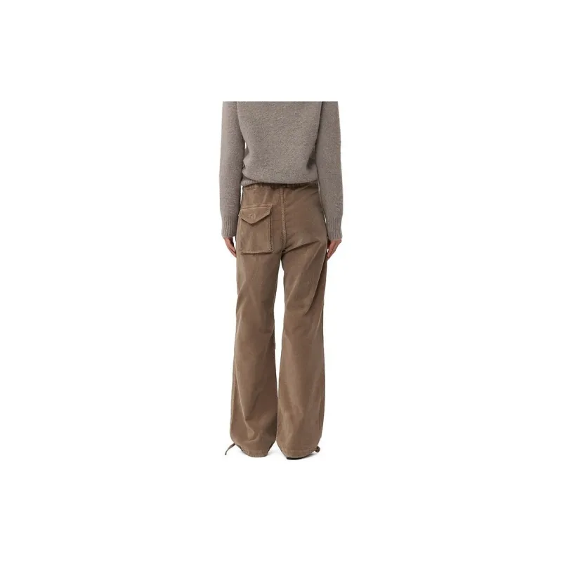 GANNI Corduroy Organic Cotton Trousers-3