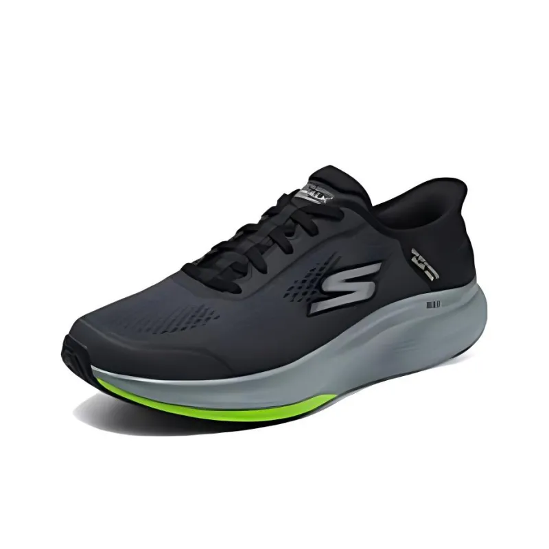 Skechers WOMEN'S GO WALK Anti Slip Wear Resistant Low Top Casual Shoes Men's Black Gray-2