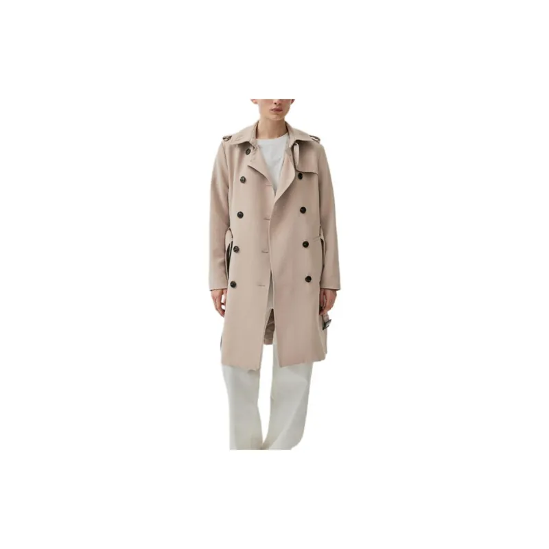 H&M Trench Coats Women's Beige-2