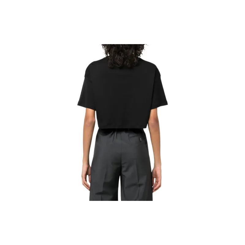 AMIRI Cropped Short Sleeve T Shirt 'Black'-2