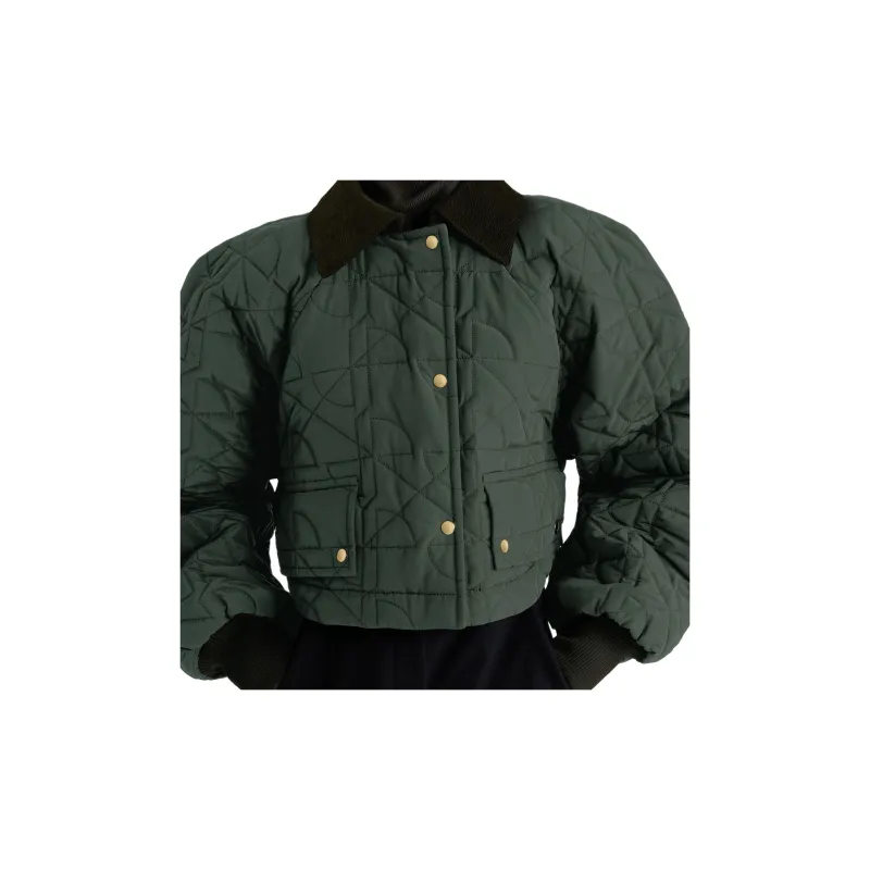 Patou Cropped Quilted Bomber Jacket-3
