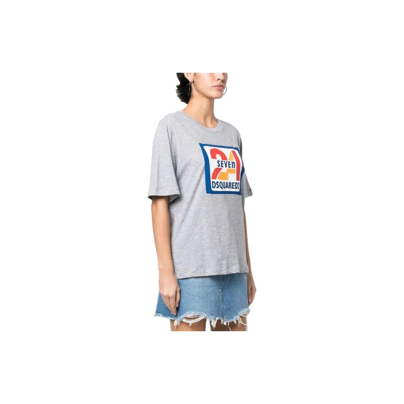 DSQUARED2 Logo print T shirt-3