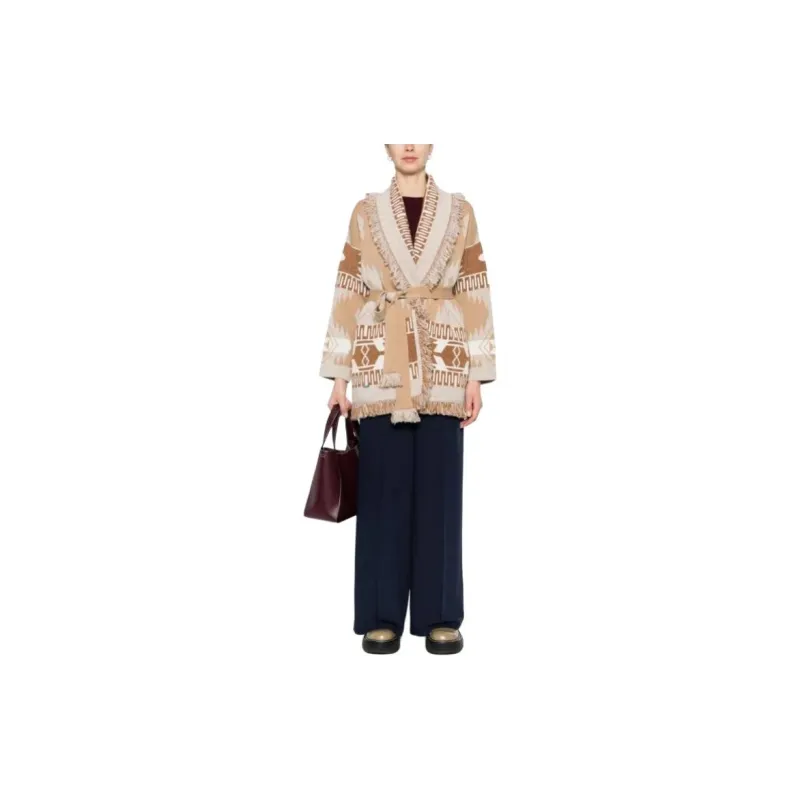 Alanui Patterned Jacquard Knitted Cardigan-2