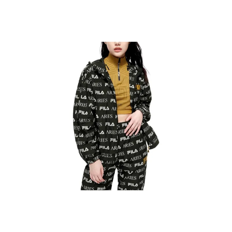 FILA FUSION ARIES Collaboration Collection Jacket Women's Pitch Black-3