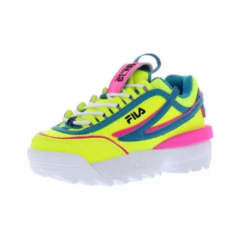 FILA KIDS Disruptor 2 Durable Breathable Kids Lifestyle Shoes Yellow Teenagers