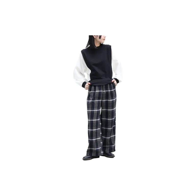 Beams Casual Pants Women's Marine Blue-1
