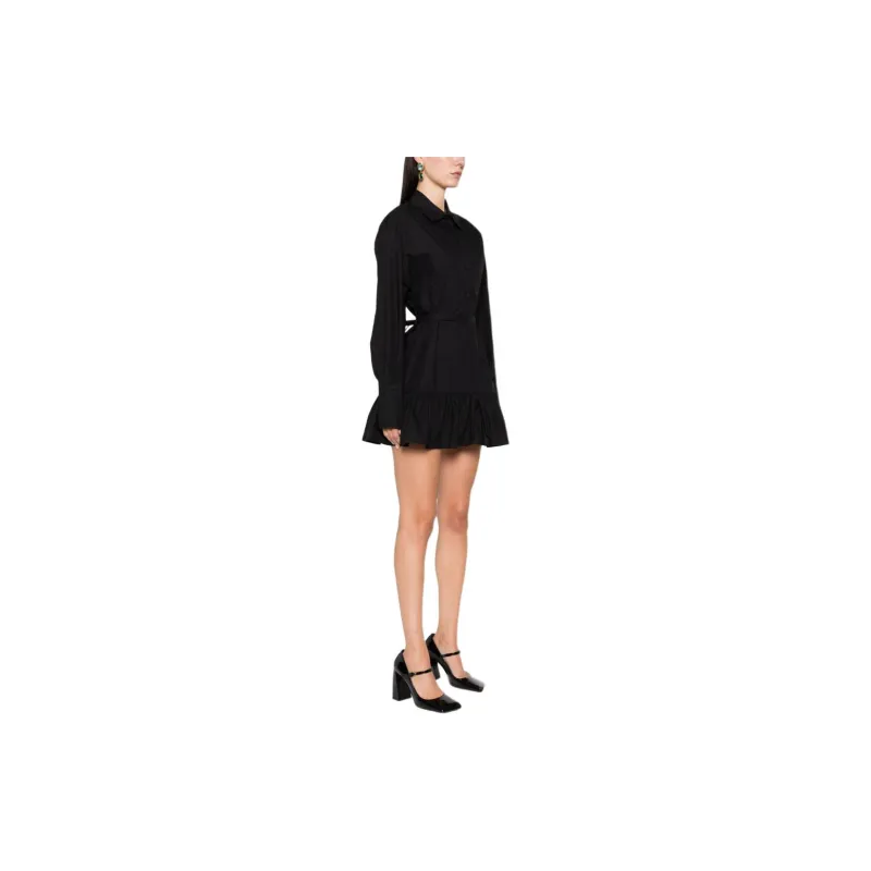 Patou Ruffled Mini Shirtdress-3