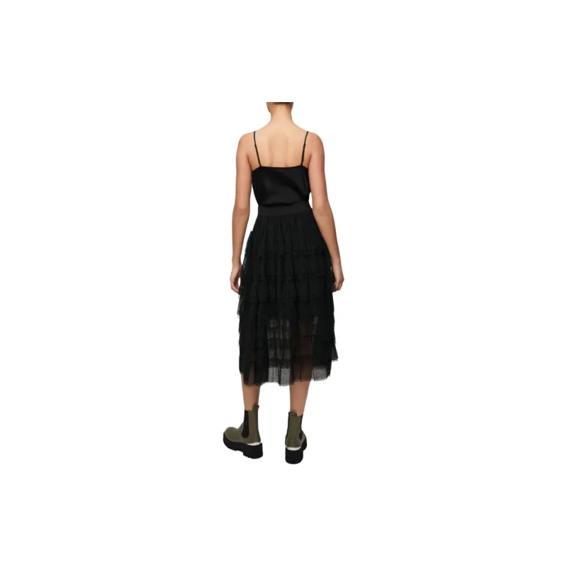 Maje Layered Tulle Midi Skirt-2