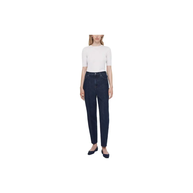 TOTEME High waist Cropped Jeans-1