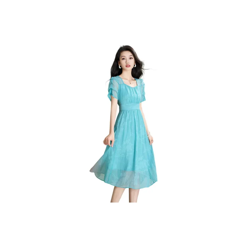 Mylan Short Sleeved Dresses Women's Evergreen-2
