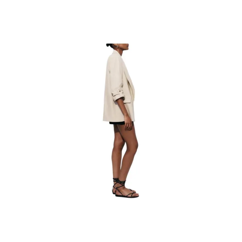 ZARA Business Suit Women's Beige-4