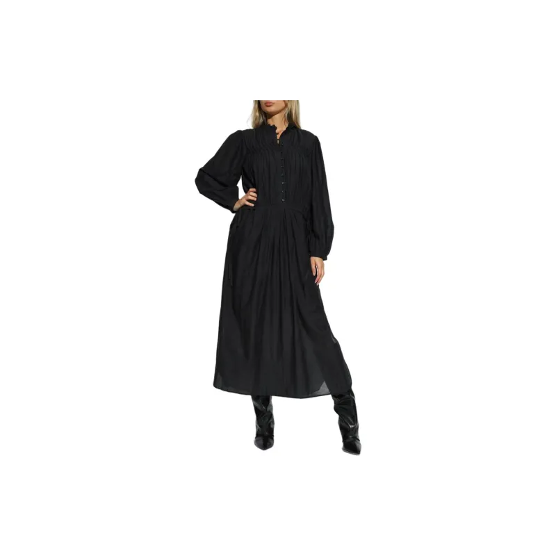 ISABEL MARANT ETOILE Dalida Long Sleeved Gathered Dress-1