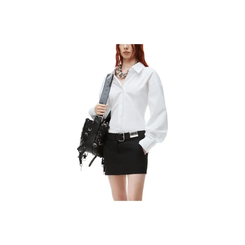 Alexander Wang Cinched Straight Hem Shirt-3