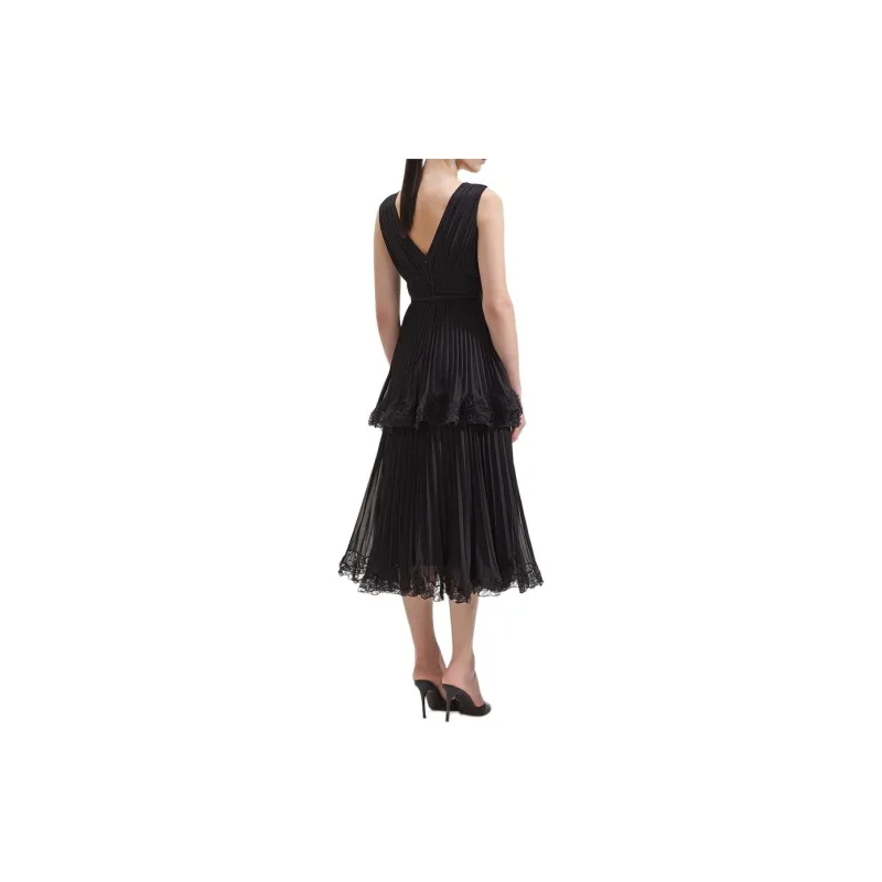 Self portrait Sleeveless Dress Women's Classic Black-2