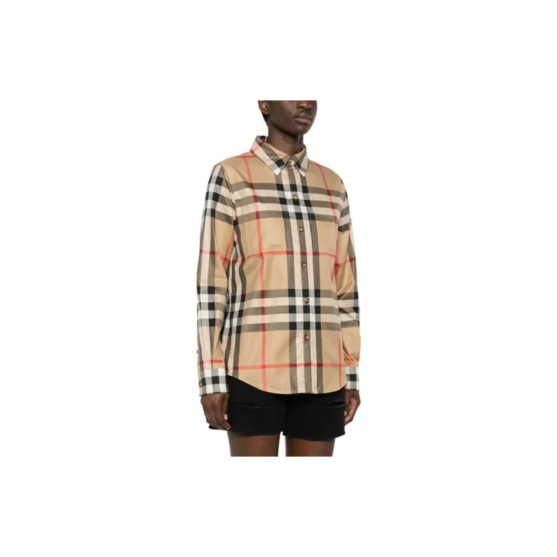 Burberry Vintage Check Pattern Buttoned Shirt-3