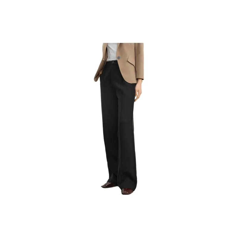 JZ. ANNAKRO Casual Pants Women's Plain Black-2
