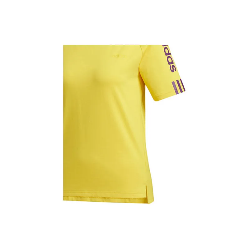 Adidas Neo Raglan Sleeve T Shirt Women's Yellow-4