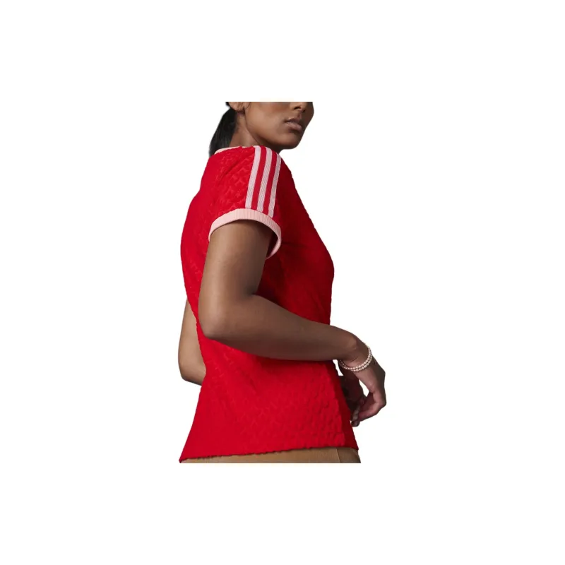 Adidas Originals T Shirts Women's Red-5