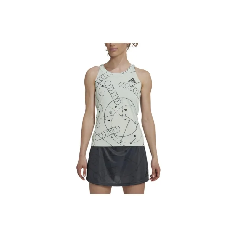 Adidas Tank Tops Women's Linen Green-1