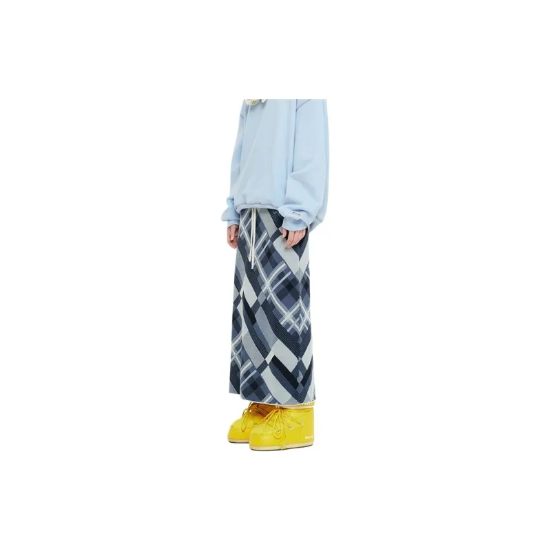 Kirsh FW23 Casual Long Skirt Women's Blue-3