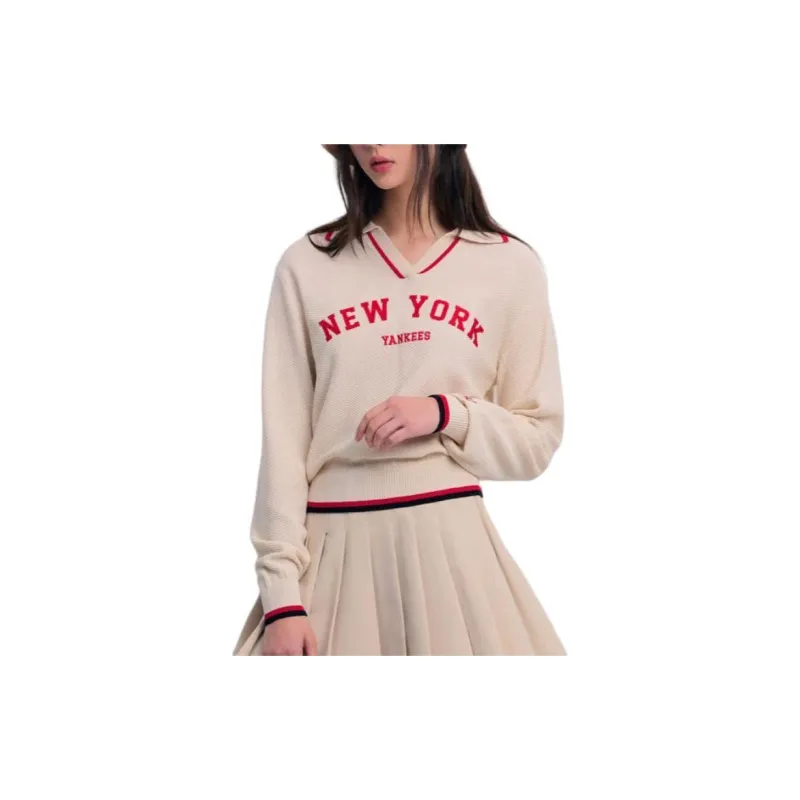 MLB SS24 New York Yankees Knitwear Women's Cream-2