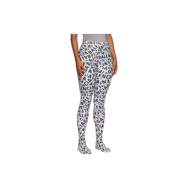 Balenciaga Leggings Slim Fit Women's White-3
