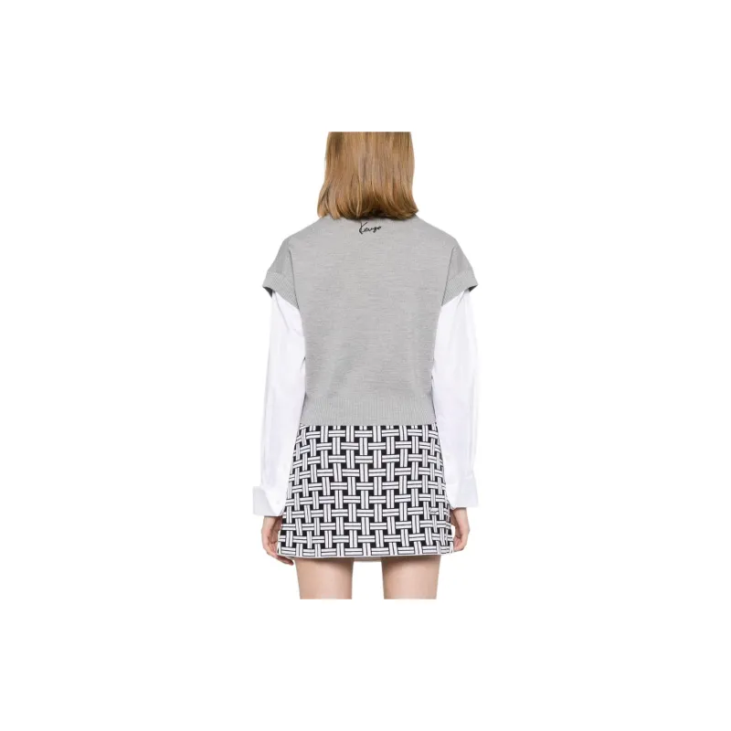 KENZO Marguerite Patch Crewneck Knitted Top-2