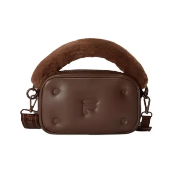 FILA FUSION PU Shoulder Bag, Crossbody Bag, Handbag Extra Small Unisex Brown Coffee