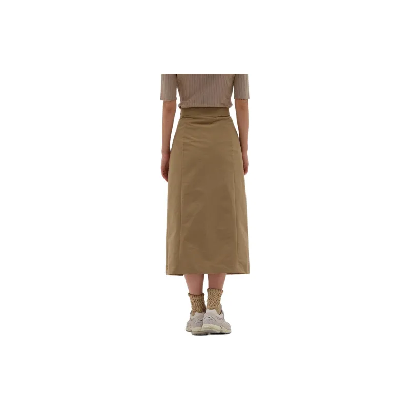New Balance Casual Long Skirt Women's Khaki-3