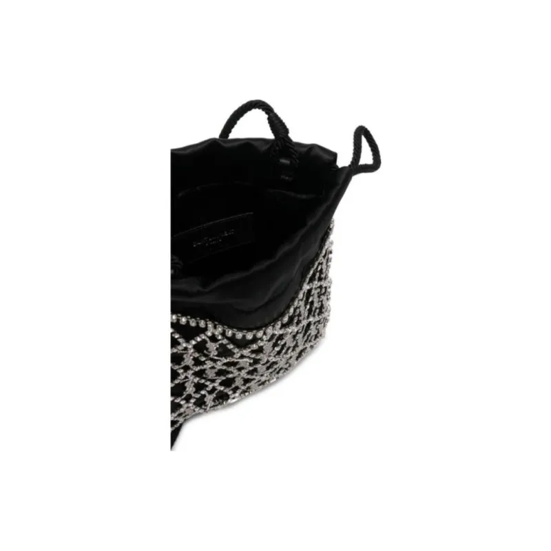 SAINT LAURENT LE MONOGRAMME Fabric Crossbody Bag Regular Women's Black-8