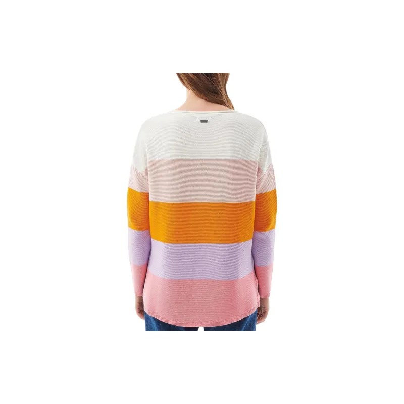 BARBOUR Mariner Striped Knitted Jumper Sweater Women's Multicolor-2