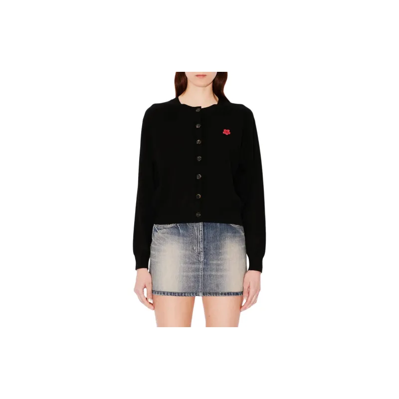 KENZO Logo Embroidery Cardigan-3